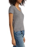 Cotton-Blend V-Neck T-Shirt