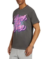 Living The Dream Graphic Cotton T-Shirt