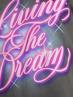 Living The Dream Graphic Cotton T-Shirt