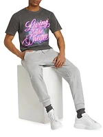 Living The Dream Graphic Cotton T-Shirt