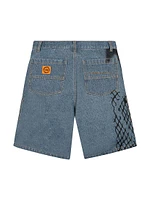 Graphic Logo Denim Shorts