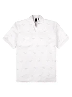 Jacquard Cotton-Blend Polo Shirt