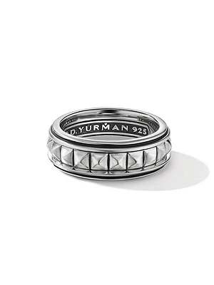 Pyramid Band Ring Sterling Silver