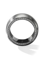 Streamline Band Ring Grey Titanium, 9MM