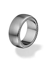 Streamline Band Ring Grey Titanium, 9MM