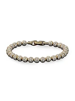 Spiritual Beads Bracelet in 18K Yellow Gold and Pavé Diamonds, 6mm