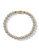 Spiritual Beads Bracelet in 18K Yellow Gold and Pavé Diamonds, 6mm