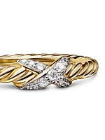 Petite X Ring 18K Yellow Gold