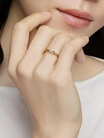 Petite X Ring 18K Yellow Gold