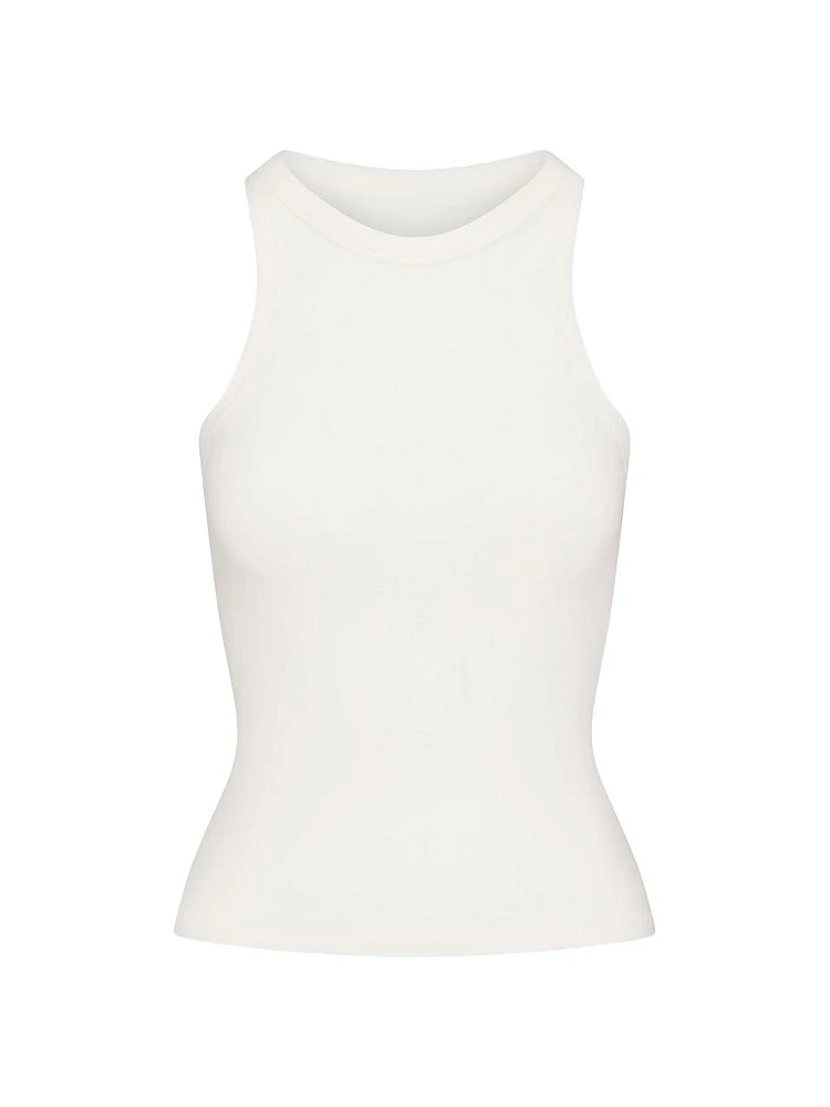 Cotton Jersey Crew Neck Tank