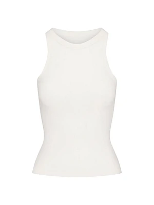 Cotton Jersey Crew Neck Tank