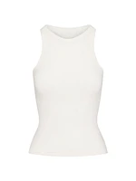 Cotton Jersey Crew Neck Tank