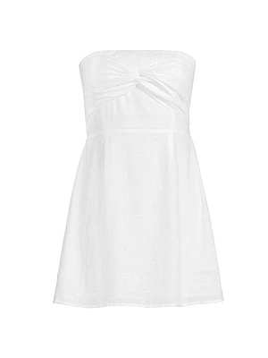 Under The Sun Linen Minidress