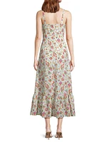 Sila Floral Midi-Dress