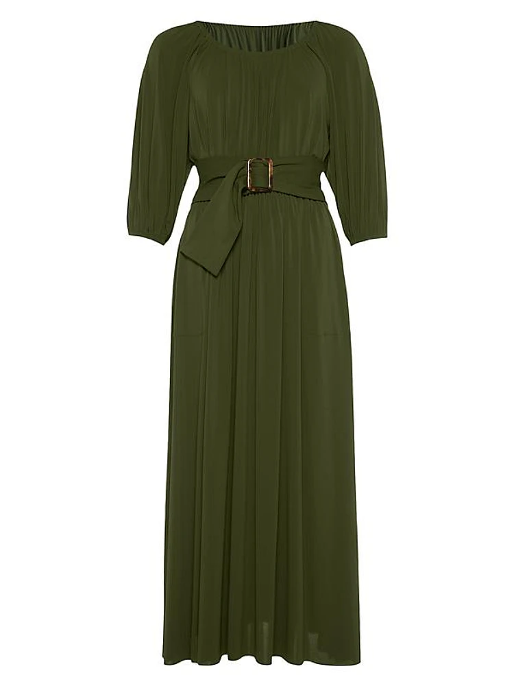 Gabriela Belted Long Dress