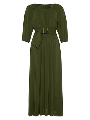 Gabriela Belted Long Dress