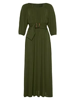 Gabriela Belted Long Dress