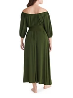 Gabriela Belted Long Dress