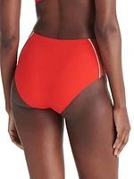 Plouf Colorblocked High-Waisted Bikini Briefs