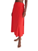 Julieta Tie-Waist Sarong Skirt