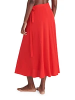 Julieta Tie-Waist Sarong Skirt