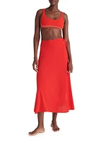 Julieta Tie-Waist Sarong Skirt