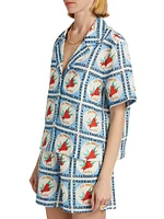 Nola Printed Linen Shirt