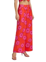 Campbell Floral Linen Pants