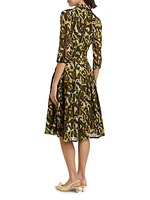 Audrey Dot Cotton Shirtdress