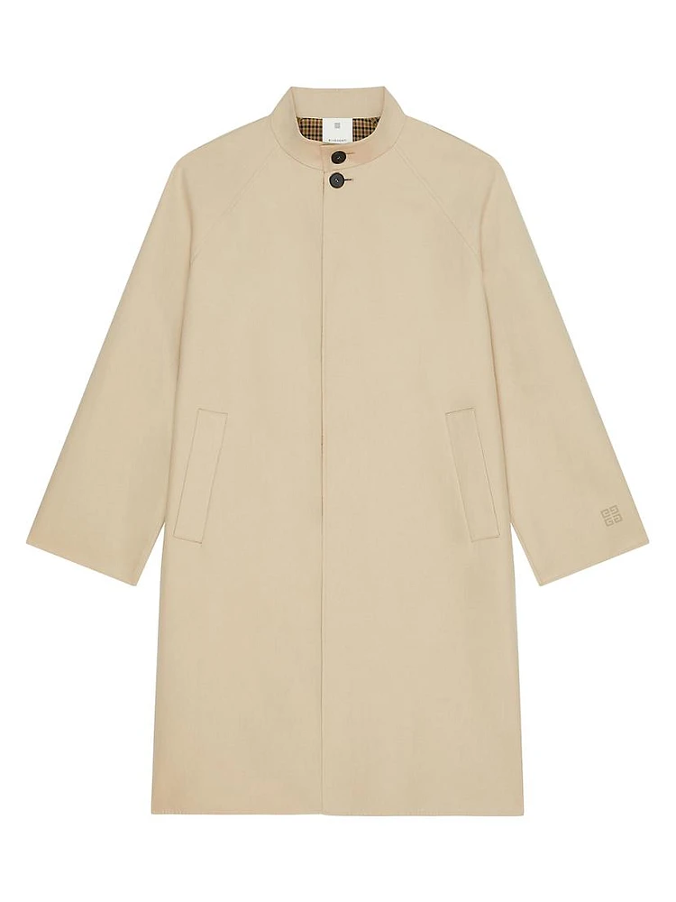 Trench-Coat Cotton Canvas