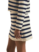 The Annabel Striped Knit Miniskirt