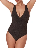 The Augustine Long-Torso Shimmer One-Piece Swimsuit