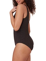 The Augustine Long-Torso Shimmer One-Piece Swimsuit