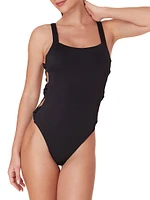 The Lucia Side-Twist One-Piece Swimsuit