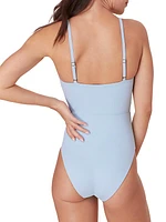 The Snap Henley One-Piece Swimsuit