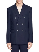 Double-Breasted Suit Jacket