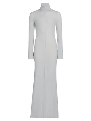 Mohair-Blend Turtleneck Dress