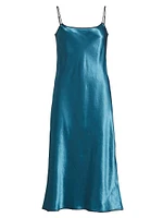 Satin Slip Midi-Dress