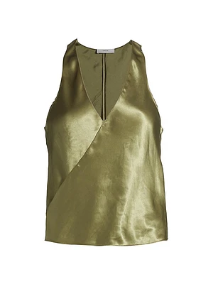 Satin Surplice Tank