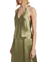 Satin Surplice Tank