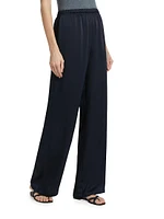 Satin Wide-Leg Pants