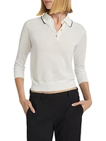 Pique Cotton Polo Top