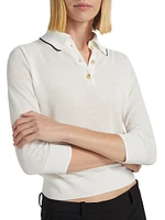 Pique Cotton Polo Top