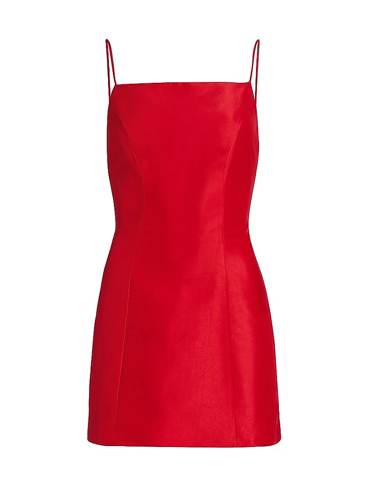 Kiara Satin Sleeveless Minidress