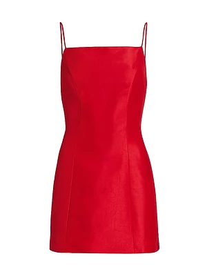 Kiara Satin Sleeveless Minidress