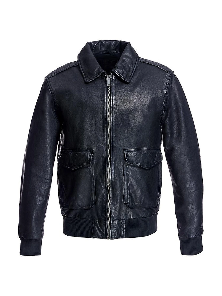 Men's Leather Pilot Jacket