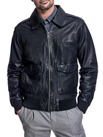 Men's Leather Pilot Jacket