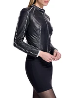 Stud Leather Jacket