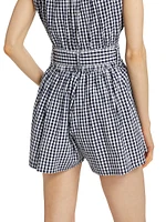 Gabrielle Gingham High-Rise Shorts