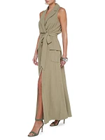 Mayer Military Maxi Wrap Dress